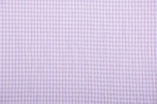 Bawełna koszulowa w beżową kratkę kreszowana 04160/052