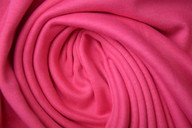 Dzianina bawełniana w różowym kolorze PAR214