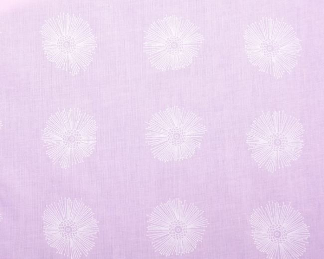 Tkanina bawełniana koszulowa jasnoróżowa z kwiatami 11056/012