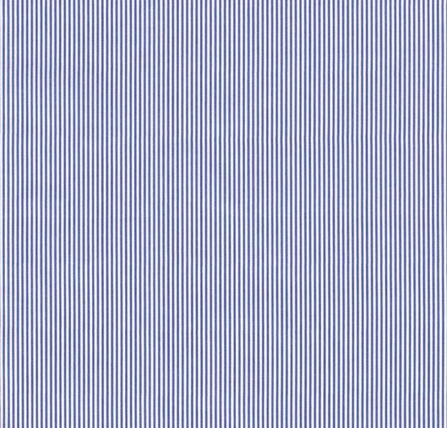 Tkanina bawełniana w delikatne paseczki w kolorze niebieskim 05578/005
