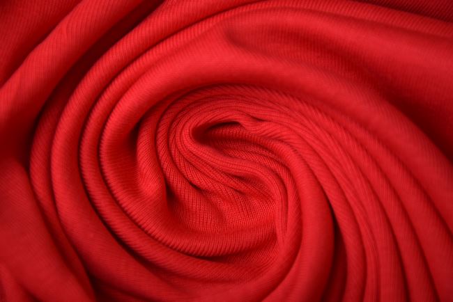 Dzianina bawełniana w kolorze czerwonym PAR212