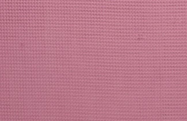 Tkanina waflowa w kolorze różowym 02902/014