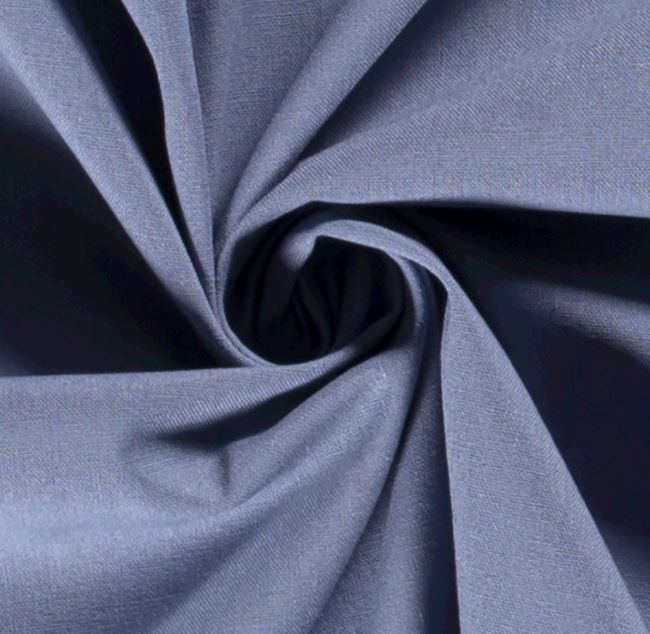 Tkanina bawełniana z domieszką lnu w kolorze jasnoniebieskim 19279/006