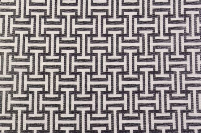 Tkanina dekoracyjna żakardowa z geometrycznym wzorem 1281/070