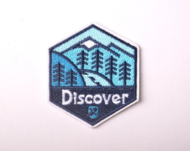 Naszywka do prasowania z napisem Discover TH371